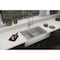 Elkay 18 Ga SS 35-7/8" x 20-1/4" x 9" Equl Dbl Bwl Farmhs Sink and Faucet Kit w/ Aqua Div and Btm Grid and Drain ECTRUFA32179FBC - alternate 4